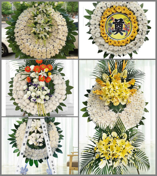 湖北黄冈市黄梅县小池镇万家村花圈速递